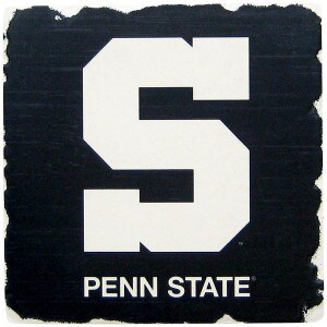 tumbled stone absorbent coaster block S Penn State